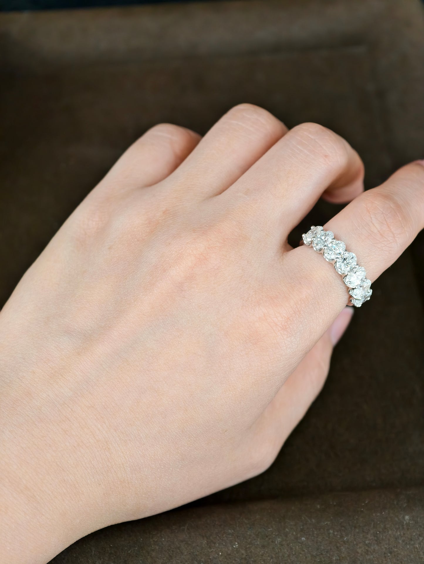18K Gold Lab-Grown Diamond Eternity Band Ring | IGI Certified